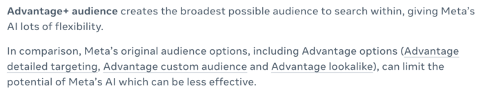 Advantage+ Audience